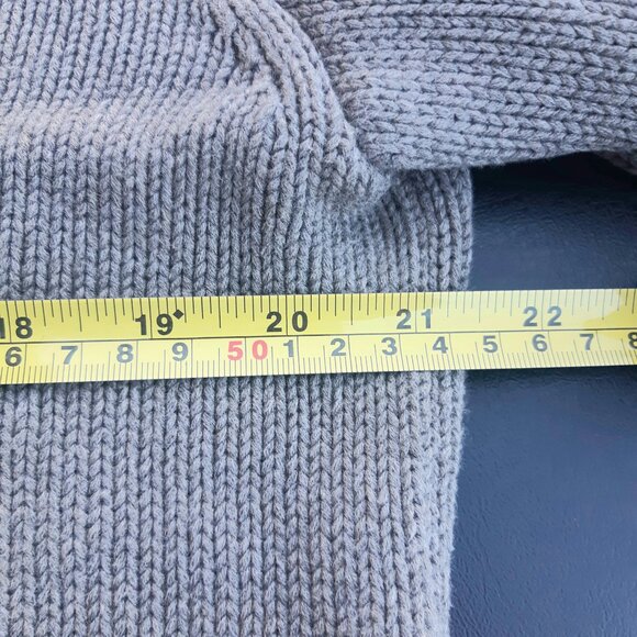 Polo Ralph Lauren SZ M Gray 100% Cotton 2 Button Shawl Collar Men's Sweater - Picture 8 of 14